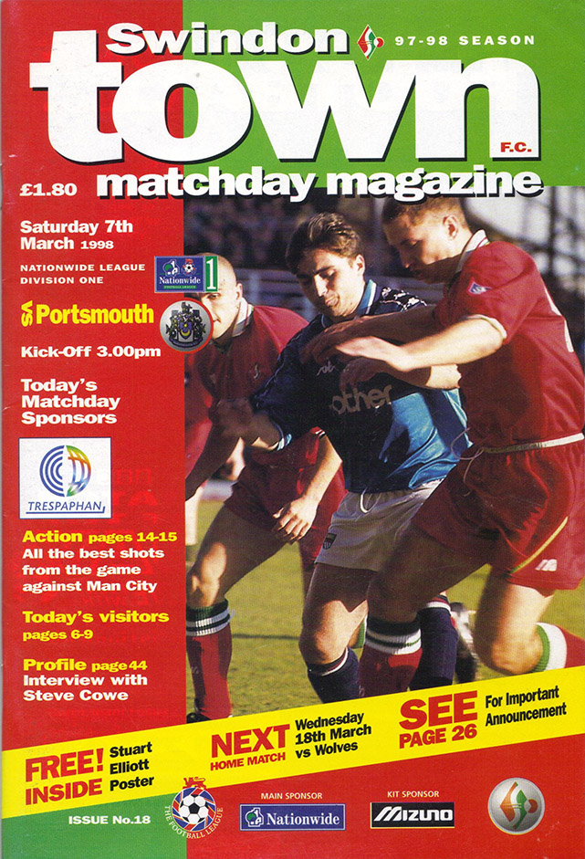 <b>Saturday, March 7, 1998</b><br />vs. Portsmouth (Home)